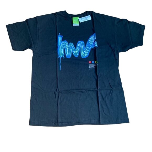 Pacsun HUF Museum Of Modern Art Black Tee Shirt Sz L NWT Unisex - Picture 1 of 3